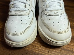 Nike™ AIR FORCE 1 Shoes ~ White/White ~ 314193-117 ~ YOUTH Sz 1Y