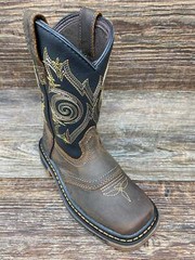 gb00343 Kid’s Carbo-Tec Square Toe Work Boot by Georgia