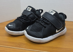 Nike Flex Contact 3 Kids Size 4C US Black/White Toddlers AR4155-001