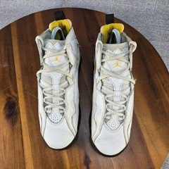 Jordan True Flight GS White Black Yellow Kids Basketball Shoes 343795-107 4.5Y