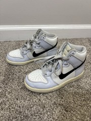 Nike Dunk High GS Football Blue Grey Black Youth Size 13c Used