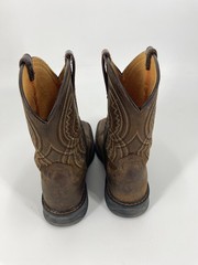 ARIAT WorkHog XT Coil Cowboy Boot Youth US 3 Brown Leather Square 10042412