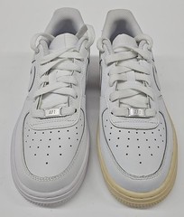 Nike Air Force 1 Sneakers AF1 Grade School Sz 4.5 GS Classic White Leather Shoes