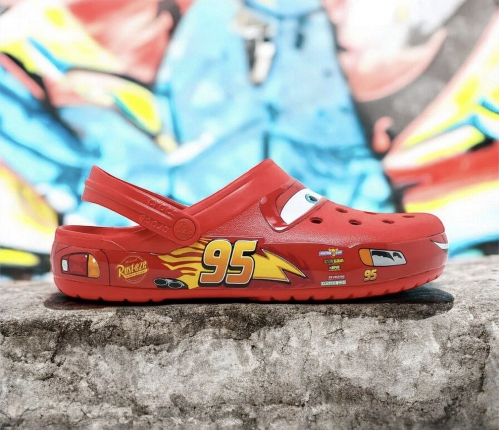 Crocs Lighting McQueen ⚡️ J2 New With Tags Fast Shipping New.