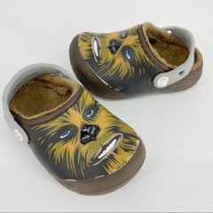 Crocs Chewbacca Clog Fun Lab Faux Fur Star Wars Toddler Size 7 Fuzzy