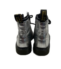 Dr Marten’s Pascal 1460 J Combat Boots Sz 3 Kids In Metallic Croc Print AW004