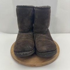 UGG Australia Boots Youth Size 3 Brown Classic Short Sheepskin Suede Womens 5
