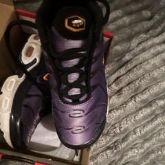 Nike Air Max Plus (PS) Kids Sneaker US 12C CD0610-024 Purple Mesh