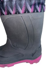 Kamik Snowbuster Size 3 Boots Gray Snow Winter Rain Waterproof Lined Thermal