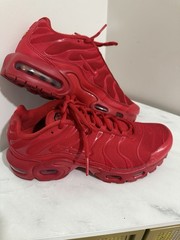 Nike Air Max Plus University Red GS Mesh Kids Sneakers DM8877-600 Cushioned