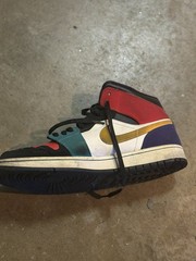 Jordan Air Jordan High Top Multicolor Athletic Shoes Kids US Size 13 Leather