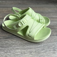 Chaco Big Kids Junior Green Slingback Sport Adjustable Sandals Sz 6