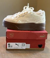 Puma Sneaker Karmen II Idol Size 4.5 M Jr. Ivory Silver Kids Platform Off White