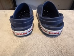 Crocs Bayaband Clogs Unisex Navy Red White J2 – Pre-Owned