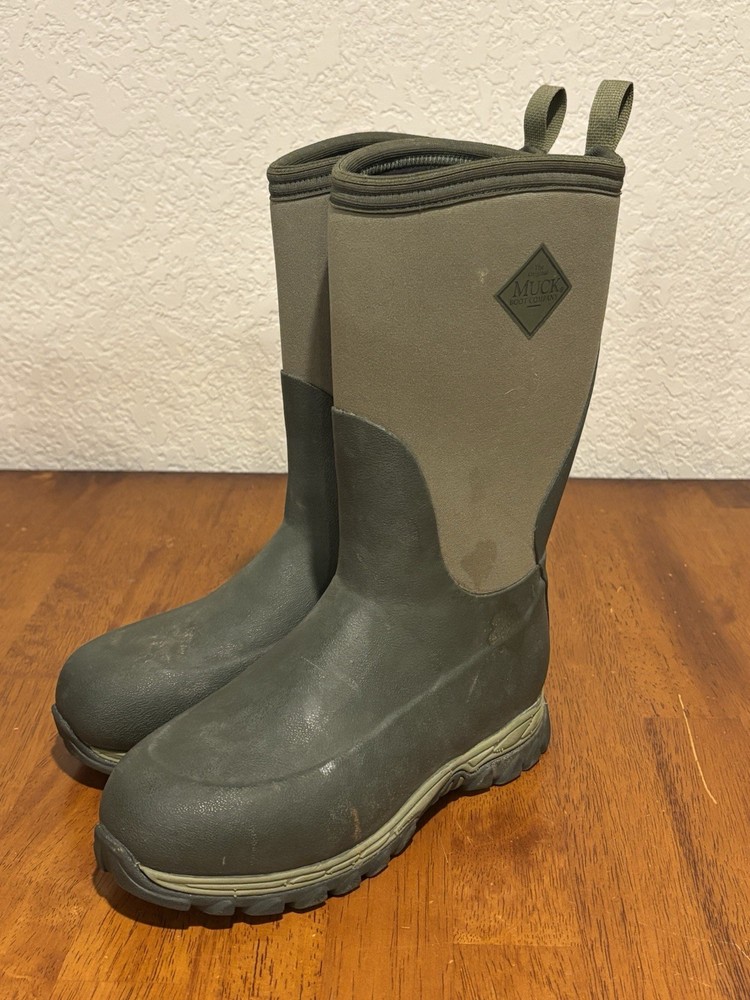 The Original Muck Boot Company Rugged II Kids‘ Boots Youth Size 4 Green Dark
