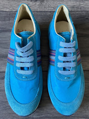 PAUL SMITH JUNIOR BOYS TURQUOISE MOOG TRAINERS SIZE UK 12 / EU 30 BRAND NEW