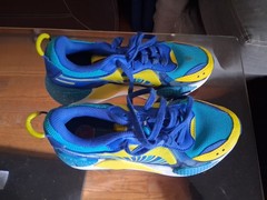Puma Size 3.5Y Rs-X Brain Freeze Lace Up Sneakers Bright Blue & Yellow