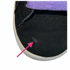 DC Court Graffik SE Black Purple Suede Shoes Sneakers Skater Streetwear 12 Youth