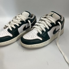 Nike GS Air Jordan 1 Low SE Oxidized Green White FQ8041-300 Youth Size 3.5y D