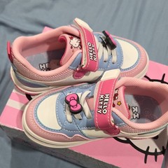 Hello Kitty Low Top Hook & Loop Sneakers Pink/Blue/White Kids US 8 ECHK6036KO