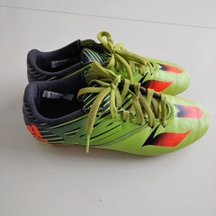ADIDAS size 8 black neon lime green/yellow orange soccer cleats shoes Male/Messi