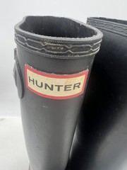 Hunter Handle It Rain Boots Womens Size 6 Waterproof Rubber Pull On UK 4 EU 37