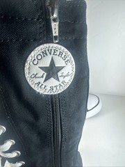Converse Chuck Taylor All Star XX Size 2 Girls Black White Shoes Lace Up Zipper