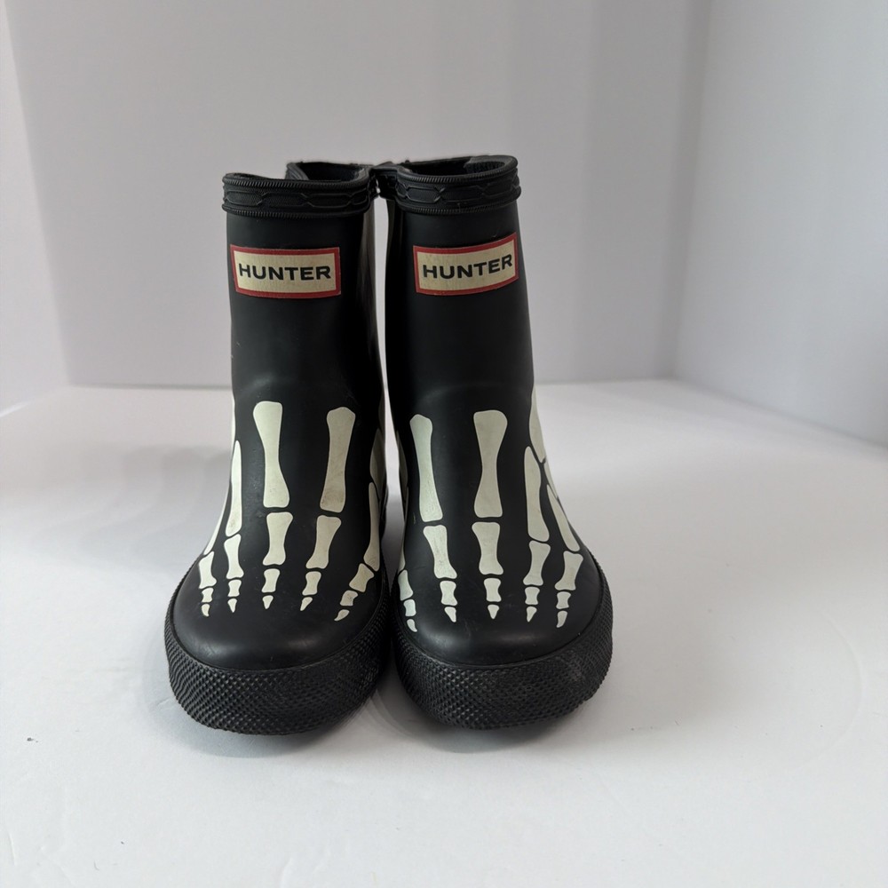 Hunter Kids Original First Classic Metallic Skeleton Rain Boots Unisex 5 C