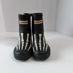 Hunter Kids Original First Classic Metallic Skeleton Rain Boots Unisex 5 C