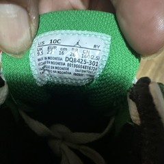 Jordan Air Jordan 1 Mid TD Mid Top Leather Green/White/Black US 10C