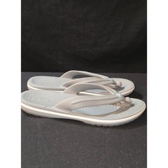 Crocs Kids Gray Flip Flops Sandals Beach Pool Lightweight Size 9C