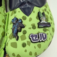 Crocs Kids Dragon Ball Z Classic Clogs Cell Green/Navy Size J4 Style#211206-90H