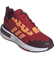Adidas Minecraft Shoes Cloudfoam Athletic Pixelated Running Youth 5 Maroon Red