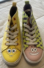 Nickelodeon Spongebob & Patrick Kids High Tops Shoes Fun Cartoon Youth Size 6 p3