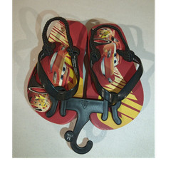 Disney Pixar Lightning McQueen Flip Flop Sandals Red Yellow Black Kids US 7/8