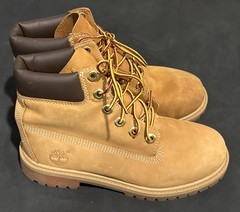 TIMBERLAND Classic Nubuck Leather Insulated Ankle Boots 12909 Youth Kids US 4