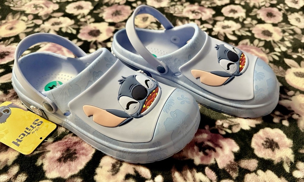 Ground Up Disney Stitch Clogs Kids Size: 4 Slip On Super Comfort Waterproof New