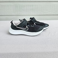 Nike Star Runner 3 Hook & Loop Sneaker SZ 11C Black Pink Athletic DA2777-002