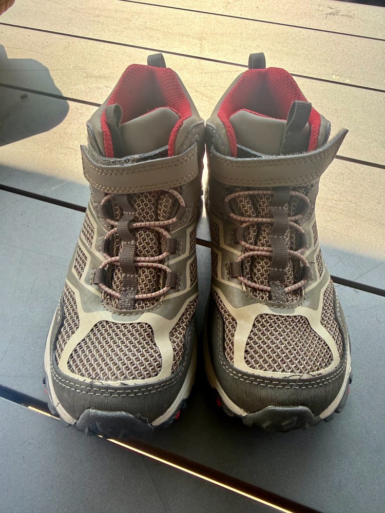 Merrell Moab 2W Boulder/Red Leather Boots MK264169 Kids Youth 2W – BASICALLY NEW