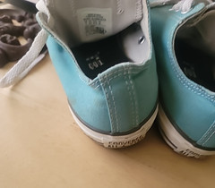 Converse ALL STAR Double Tongue Shoes Size Junior 5 Turquoise Aqua Sneakerrs