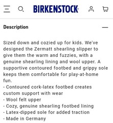 Birkenstock Zermatt Shearling Wool Felt Mule Youth Kid’s US 13 EU 31 New