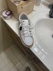 Size 7 (GS) – Nike Court Legacy Low White Desert Ochre