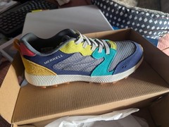 Merrel multi-color hiking athletic shoes big kids size 5.5 brand new in box