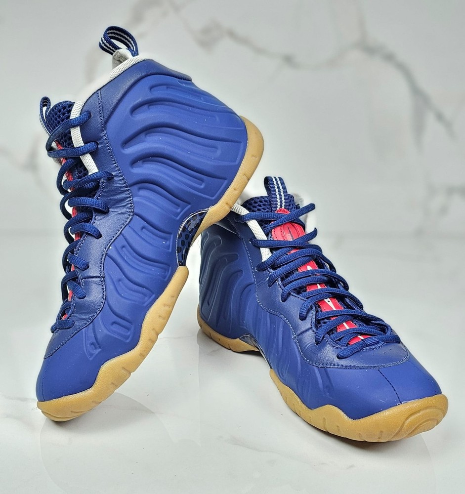 Nike Little Posite Pro Mid Blue Grade School 644792-405 GS Size 6Y