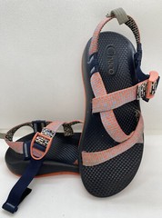 Chaco Sport Sandals Kids Size 5 OR Women’s Size 7 Coral Gray GUC