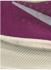 Nike CW7212-600 Pink White Black Unisex Kids Low Top Running Sneakers US 4Y