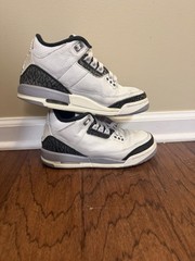 Air Jordan 3 Retro White Cement Sneakers Kids Size 5Y