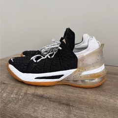 Nike LeBron 18 Oreo 6.5Y Womens 8 Black White Gum CW2760-007 Basketball Shoes