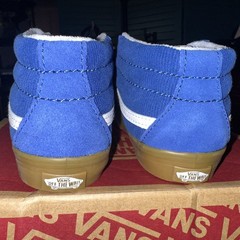 Vans Sk8 Mid Reissue V Corduroy Pop Blue Size 10 Toddler NIB