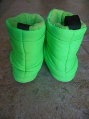CREWCUTS J Crew Boys girls SLIPPERS size 1 green alligator crocodile boot shoes